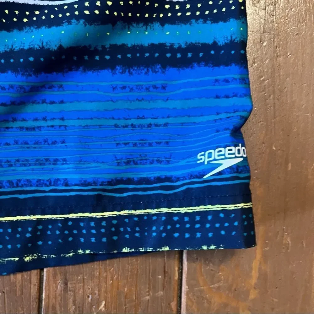 Speedo Striped Swim Trunks
